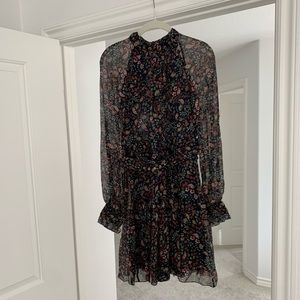 Nicholas Paisley Long-Sleeve Mini Dress | Size 6